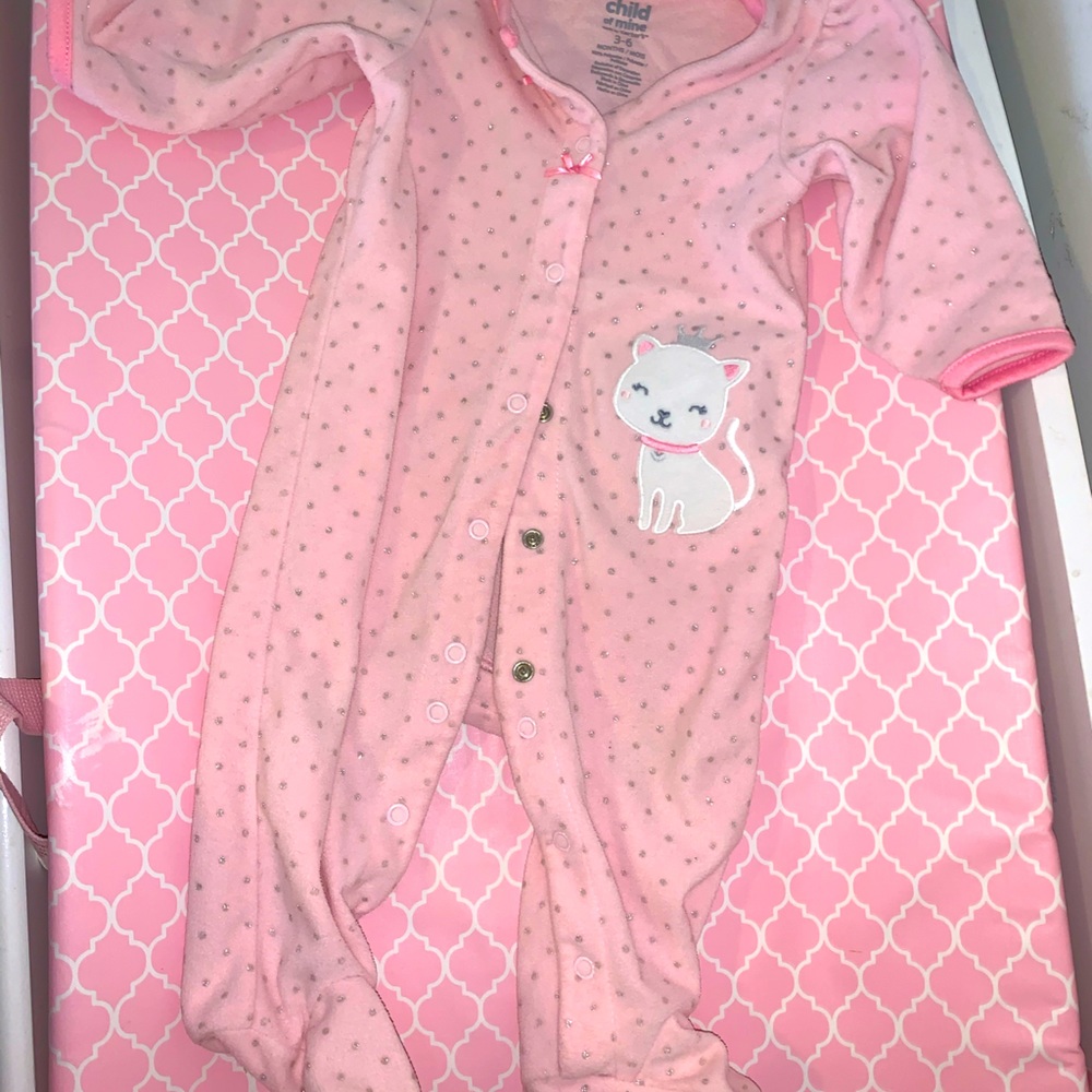Fleece baby footie pajamas